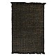 Handwoven Jute Rug With Fringe in Black - RIHWJBLK