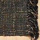 Handwoven Jute Rug With Fringe in Black - RIHWJBLK