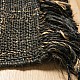 Handwoven Jute Rug With Fringe in Black - RIHWJBLK