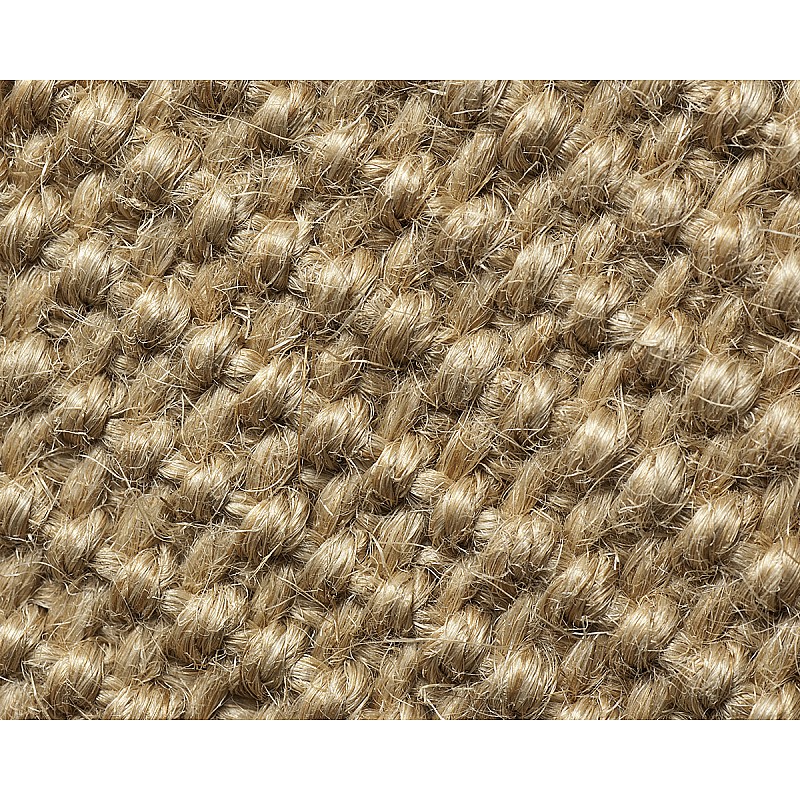 Jute Rug With Brown Cotton Border