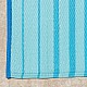 150x220cm Blue/Orange Lines Alfresco Polypropylene Washable UV-Resistant Rug - OUT150S