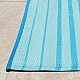 150x220cm Blue/Orange Lines Alfresco Polypropylene Washable UV-Resistant Rug - OUT150S