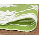 150x220cm Green/White Floral Outdoor Alfresco polypropylene washable uv resistant rug - OUT150F