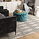 Hand Woven Jacquard Rug - Signature FX3 in Black  And White - SIGNATUREOFX3BLKWHT