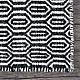 Wool Kilim Rug Marrakesh Honeycomb in Black