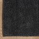 Hand Loom Knotted Wool Rug "Zaragoza" Dark Grey - FIZARAGODGRY