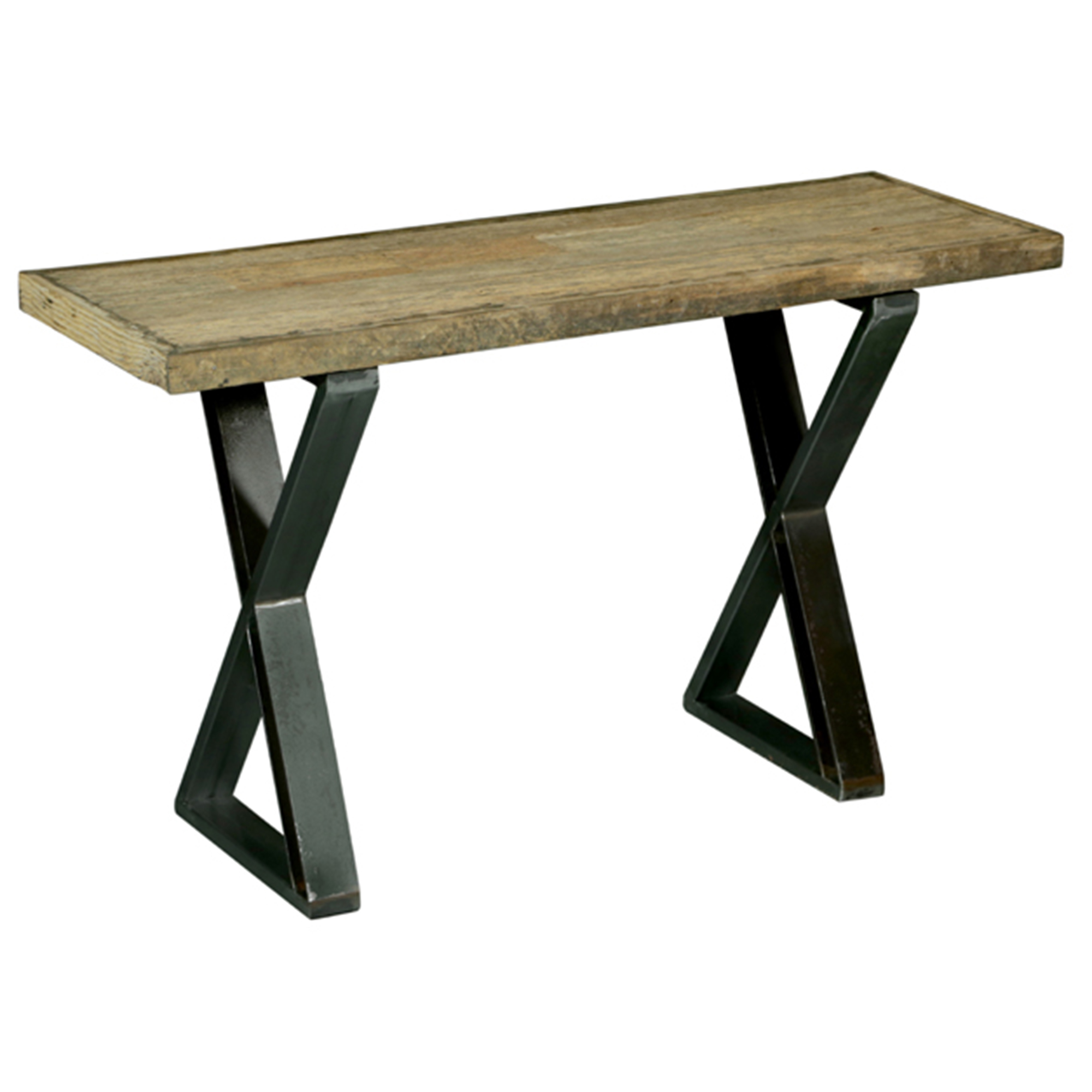 Timber And Metal Console Table Dev Natural/Black