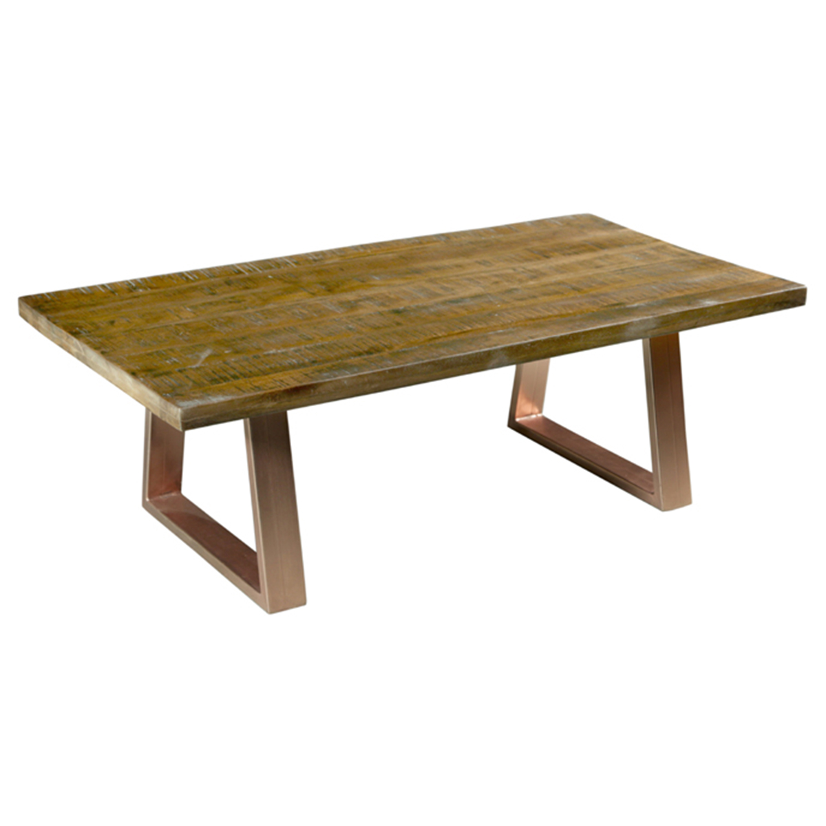 Timber And Metal Coffee Table Jai Natural/Bronze