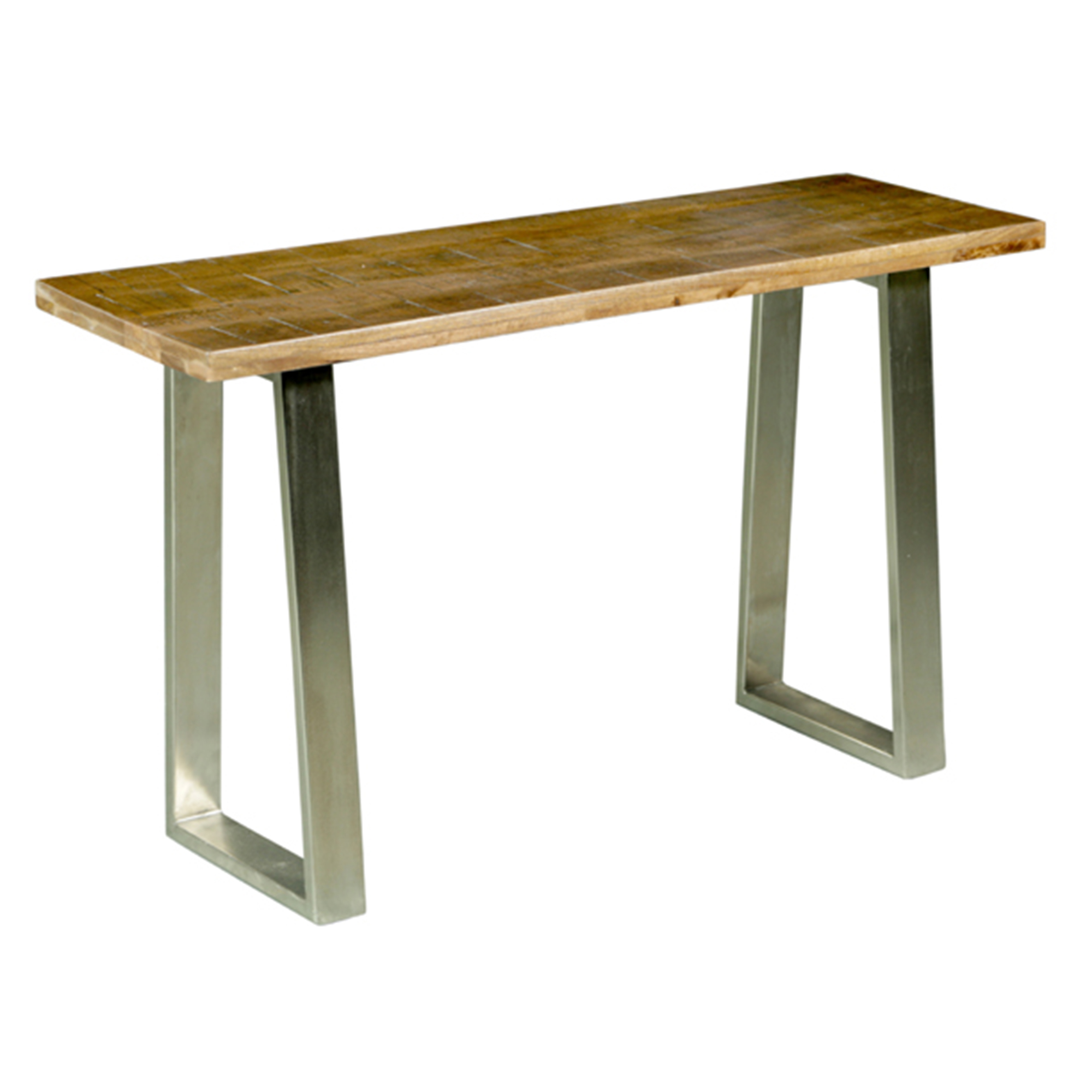 Timber And Metal Console Table Jai Natural/Silver