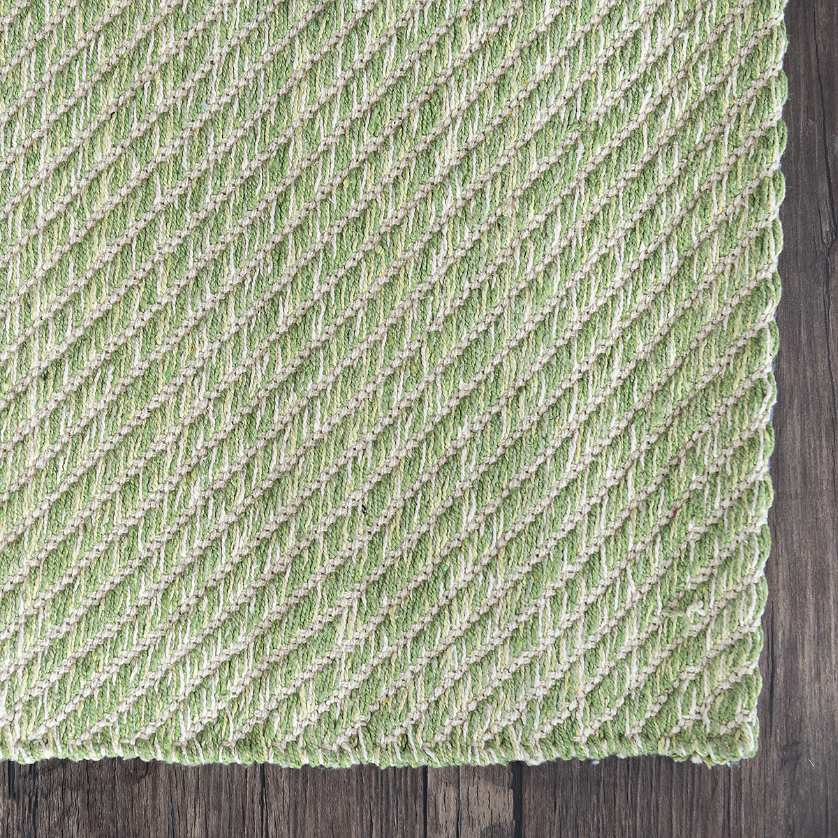 Cotton Flatweave Rug Lima Green