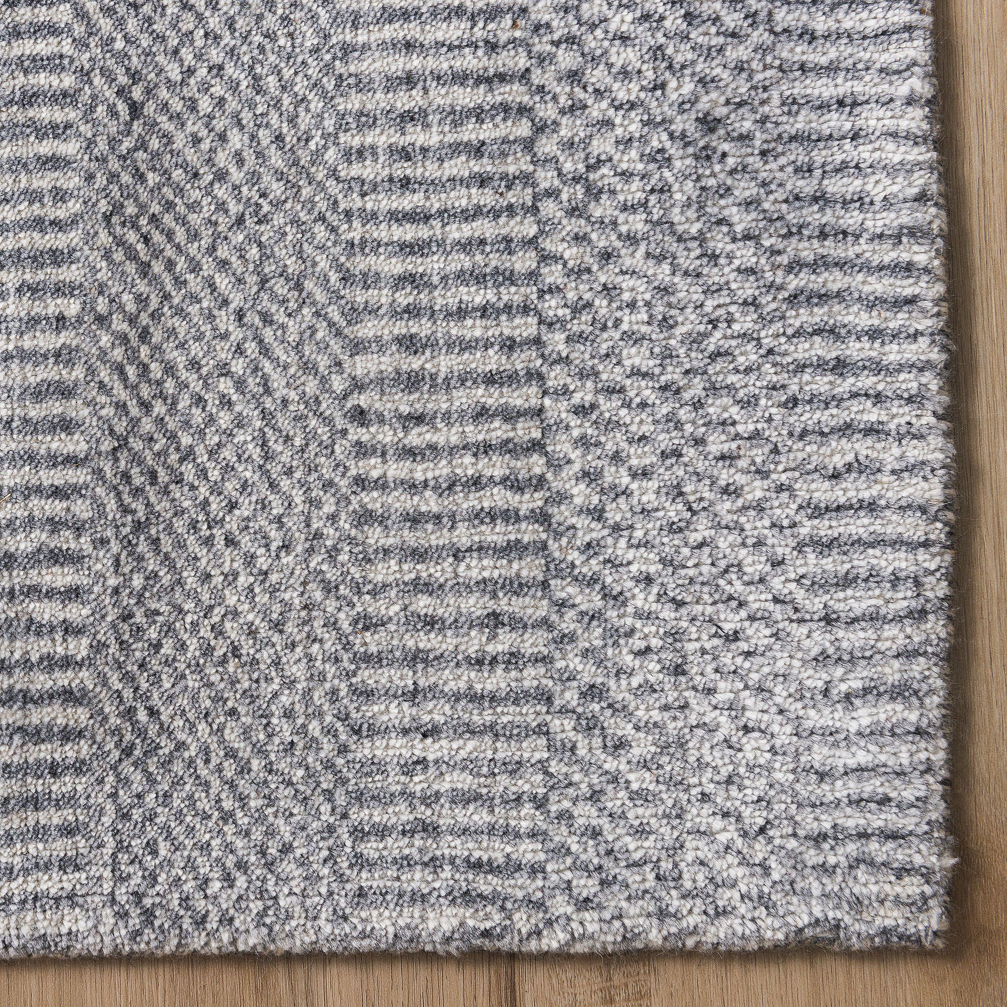 Wool Blend Handloom Rug Grass Grey - GAGHLGRASSGRY