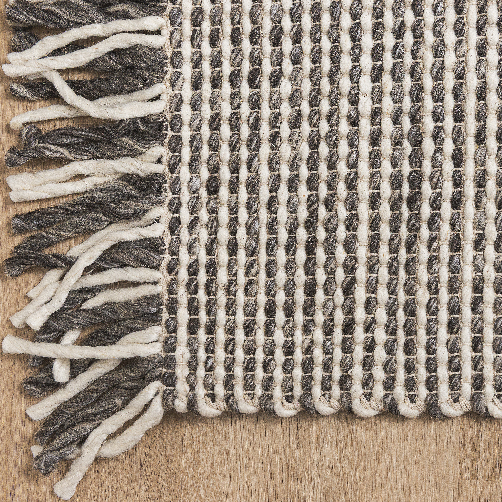 Hand Woven Wool Blend Rug - Lorne Ivory - LALORNIVR