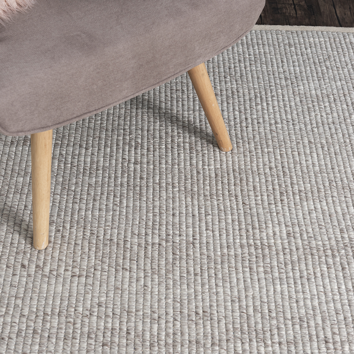 Hand Made Wool Flatweave Malmö in Beige