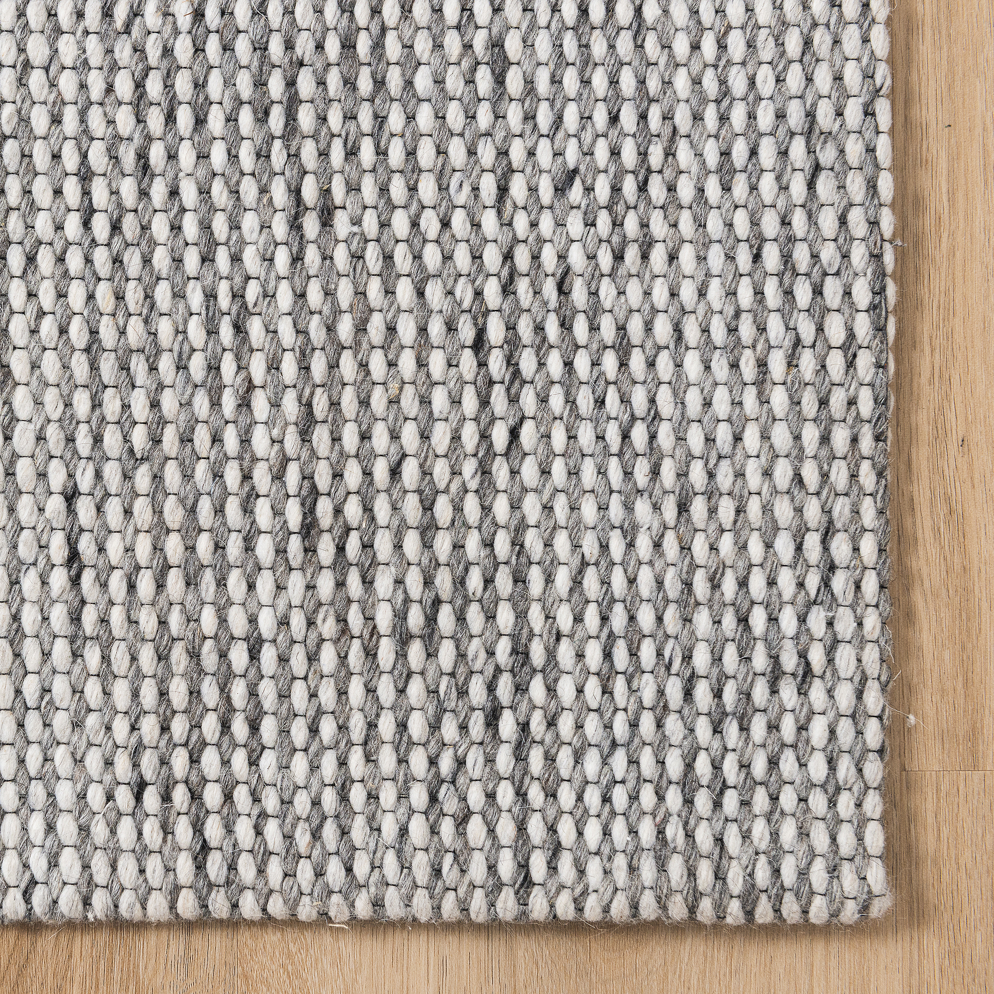 Hand Woven Wool Blend Rug - Radiance Grey - BCRADIAGRY