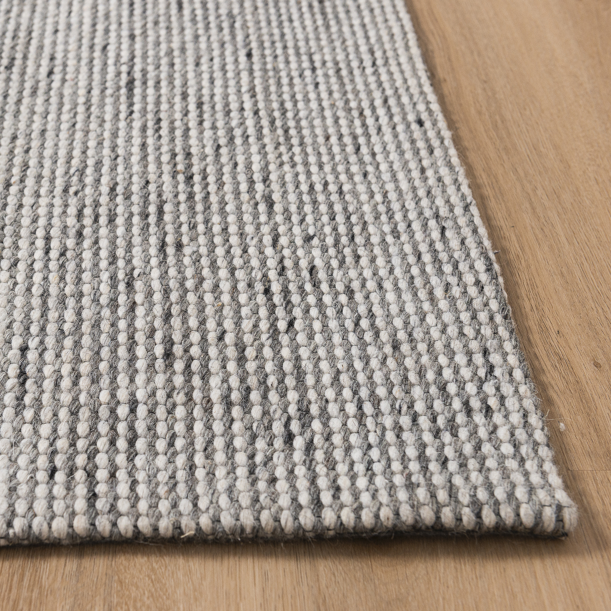 Hand Woven Wool Blend Rug - Radiance Grey - BCRADIAGRY