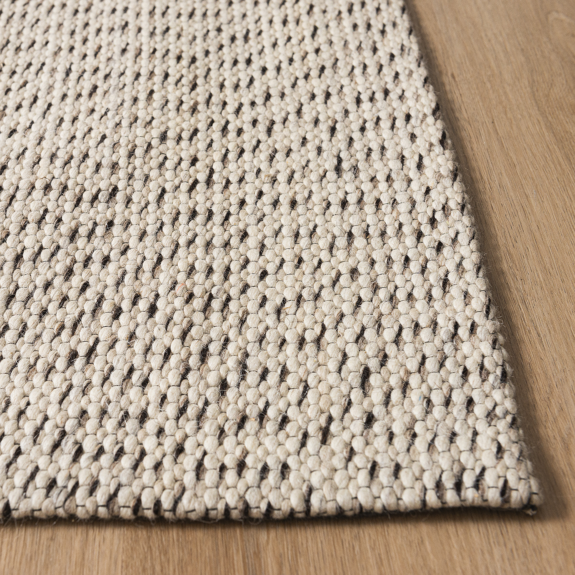 Hand Woven Wool Blend Rug - Radiance White - BCRADIAWHT