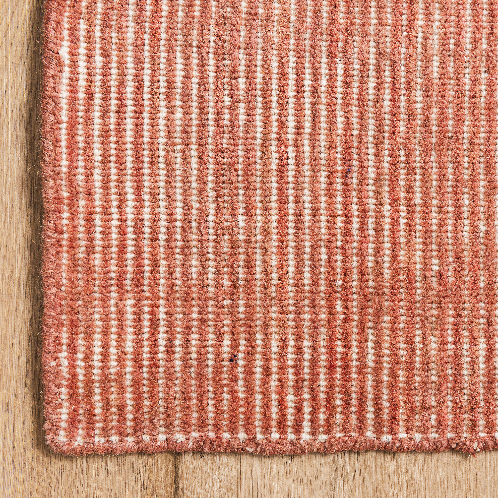 Hand Knotted Wool Rug - Rib in Burnt Orange - RIBBRNTORNG