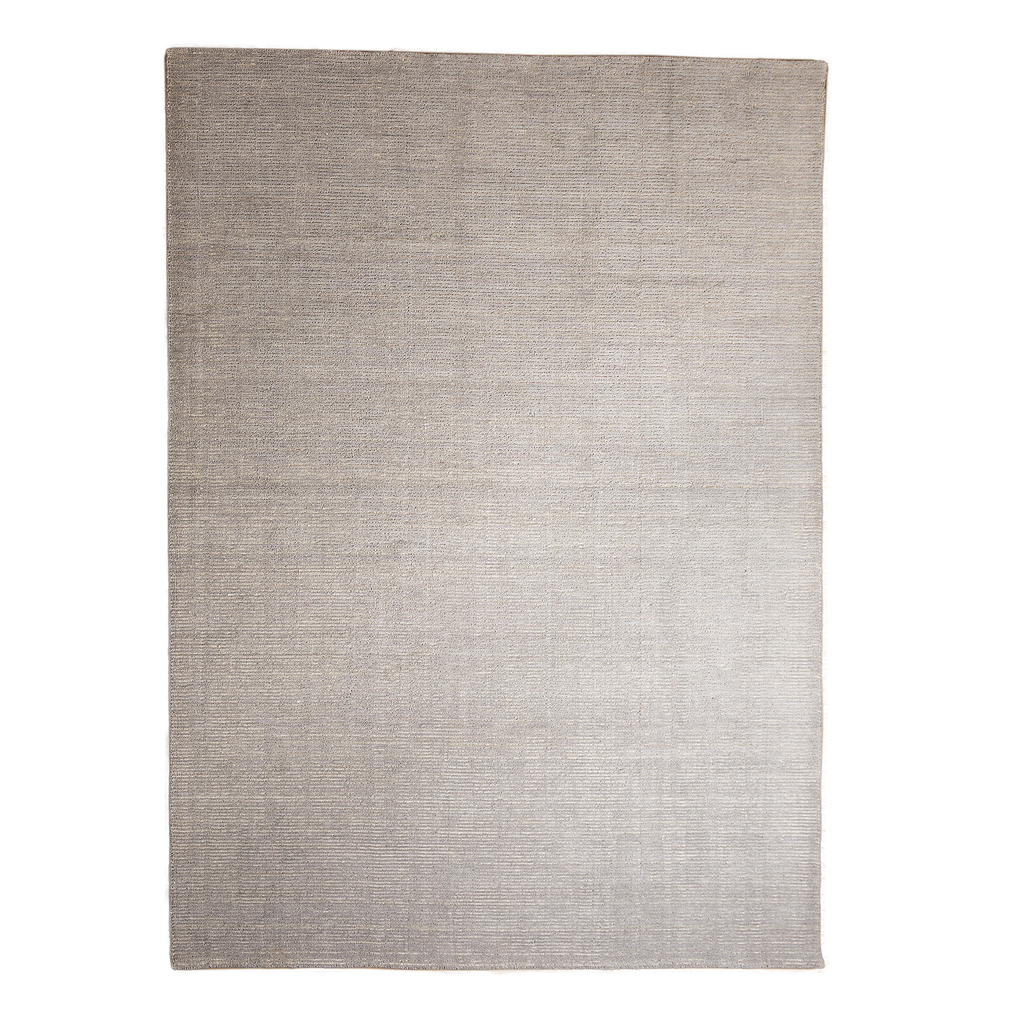 Hand Knotted Wool Rug - Rib in Silver - RIBSLV