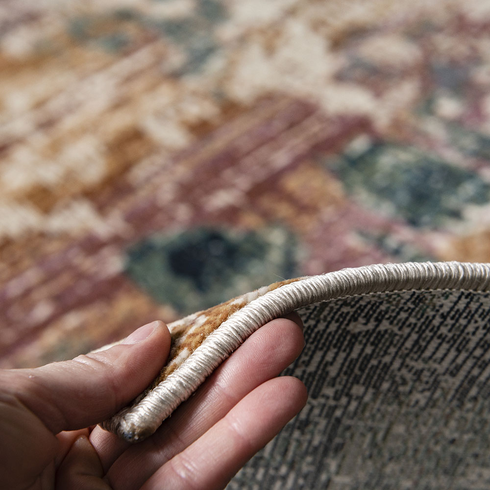 Power-loomed soft polypropylene distress/vintage look rug Cavalli 2063X